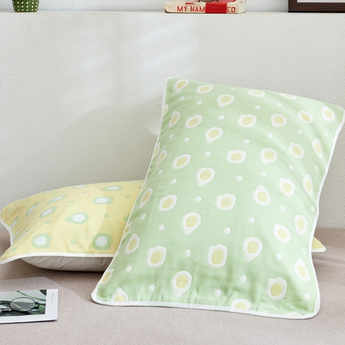 91家纺网 家纺一手货源 找家纺 （总）朴尔家纺-毛巾被 2026新款六层纱布全棉循环小花型枕巾