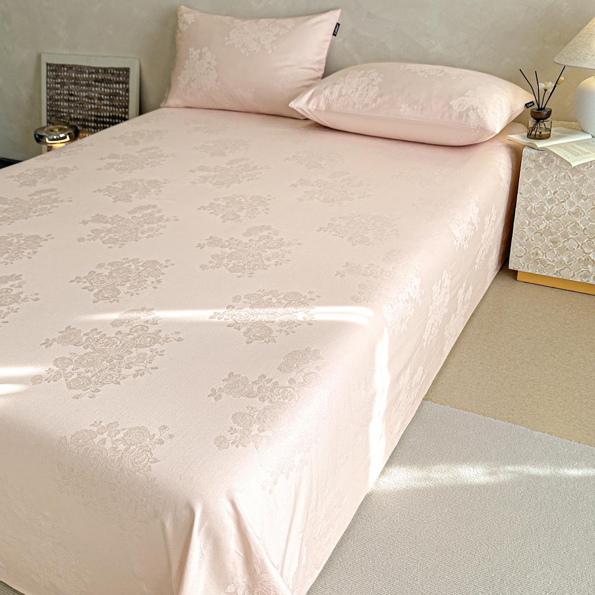 91家纺网 家纺一手货源 找家纺 （总）涵宸家纺 2026新款全棉提花里拉系列单床单