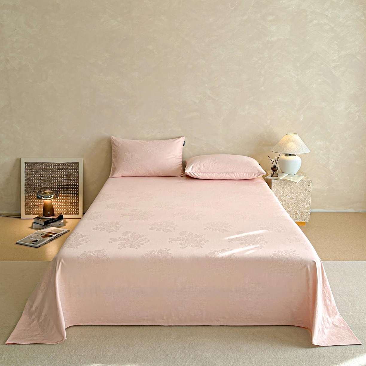 91家纺网 家纺一手货源 找家纺 （总）涵宸家纺 2026新款全棉提花里拉系列单床单