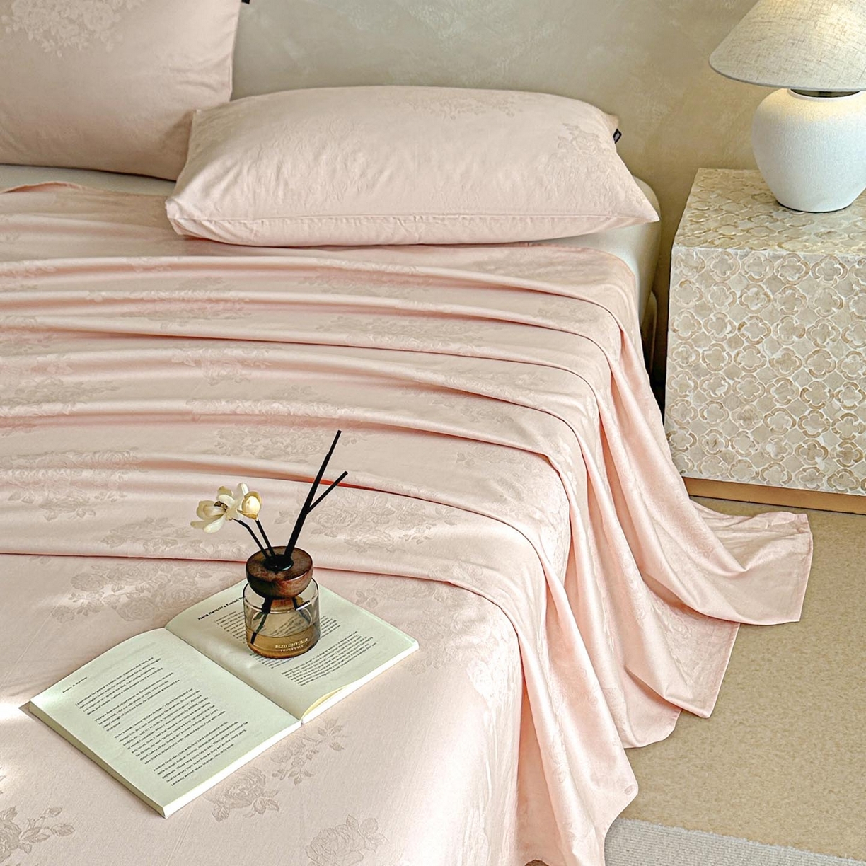 91家纺网 家纺一手货源 找家纺 （总）涵宸家纺 2026新款全棉提花里拉系列单床单