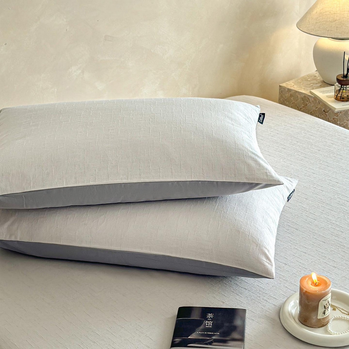 91家纺网 家纺一手货源 找家纺 涵宸家纺 2026新款全棉提花里拉系列单床单 床单-凌维-灰