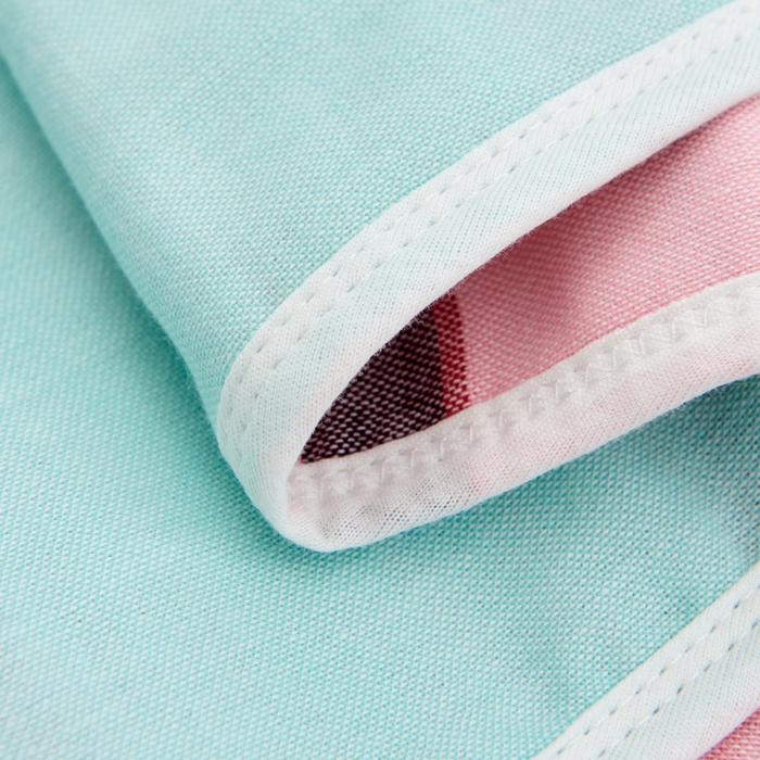 91家纺网 家纺一手货源 找家纺 朴尔家纺-毛巾被 2026新款六层纱布全棉循环小花型枕巾 火烈鸟兰