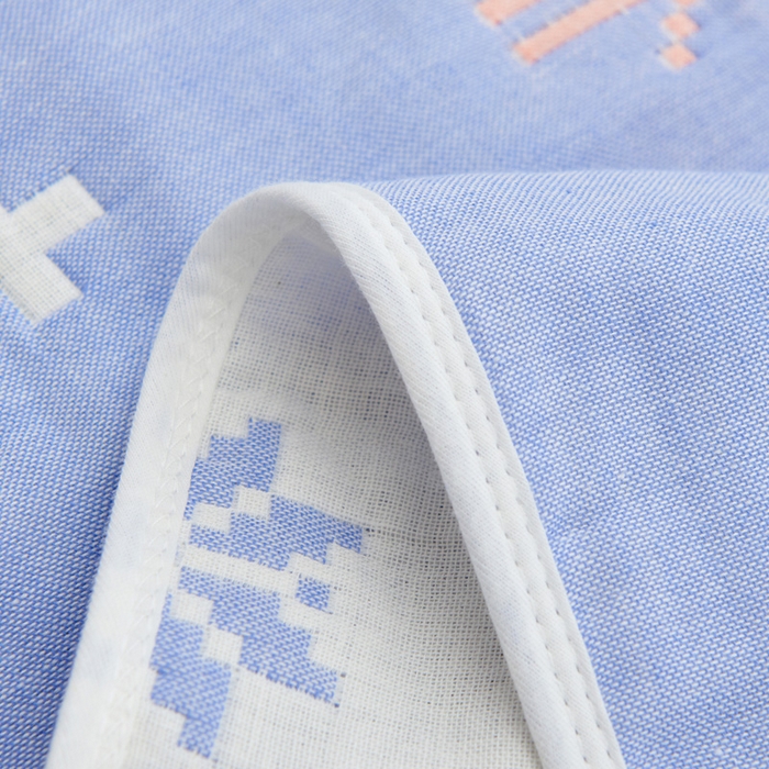 91家纺网 家纺一手货源 找家纺 朴尔家纺-毛巾被 2026新款六层纱布全棉循环小花型枕巾 吉祥鹿