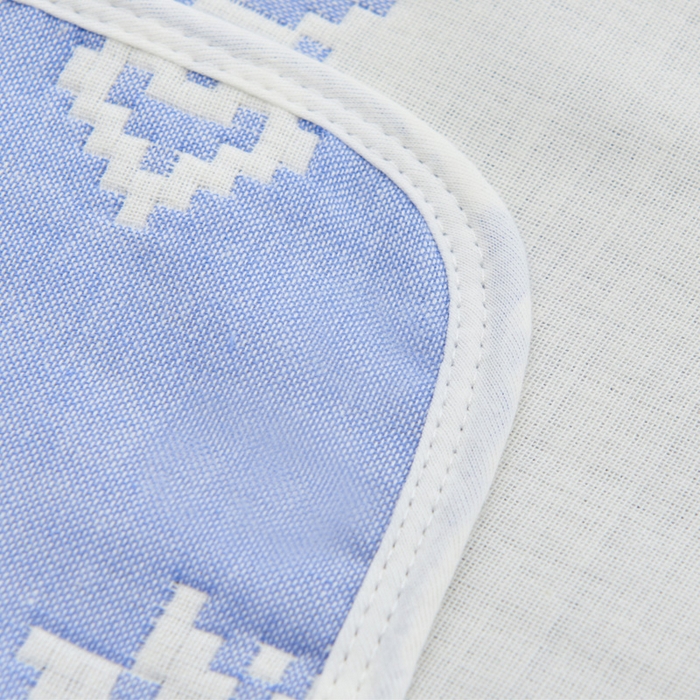 91家纺网 家纺一手货源 找家纺 朴尔家纺-毛巾被 2026新款六层纱布全棉循环小花型枕巾 吉祥鹿