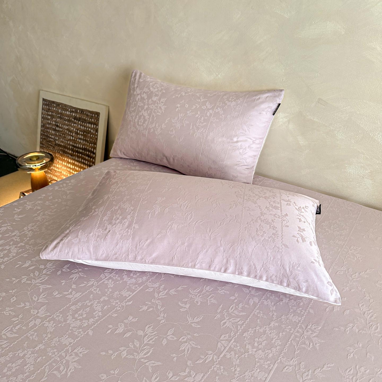 91家纺网 家纺一手货源 找家纺 涵宸家纺 2026新款全棉提花里拉系列单床单 床单-沁语-紫