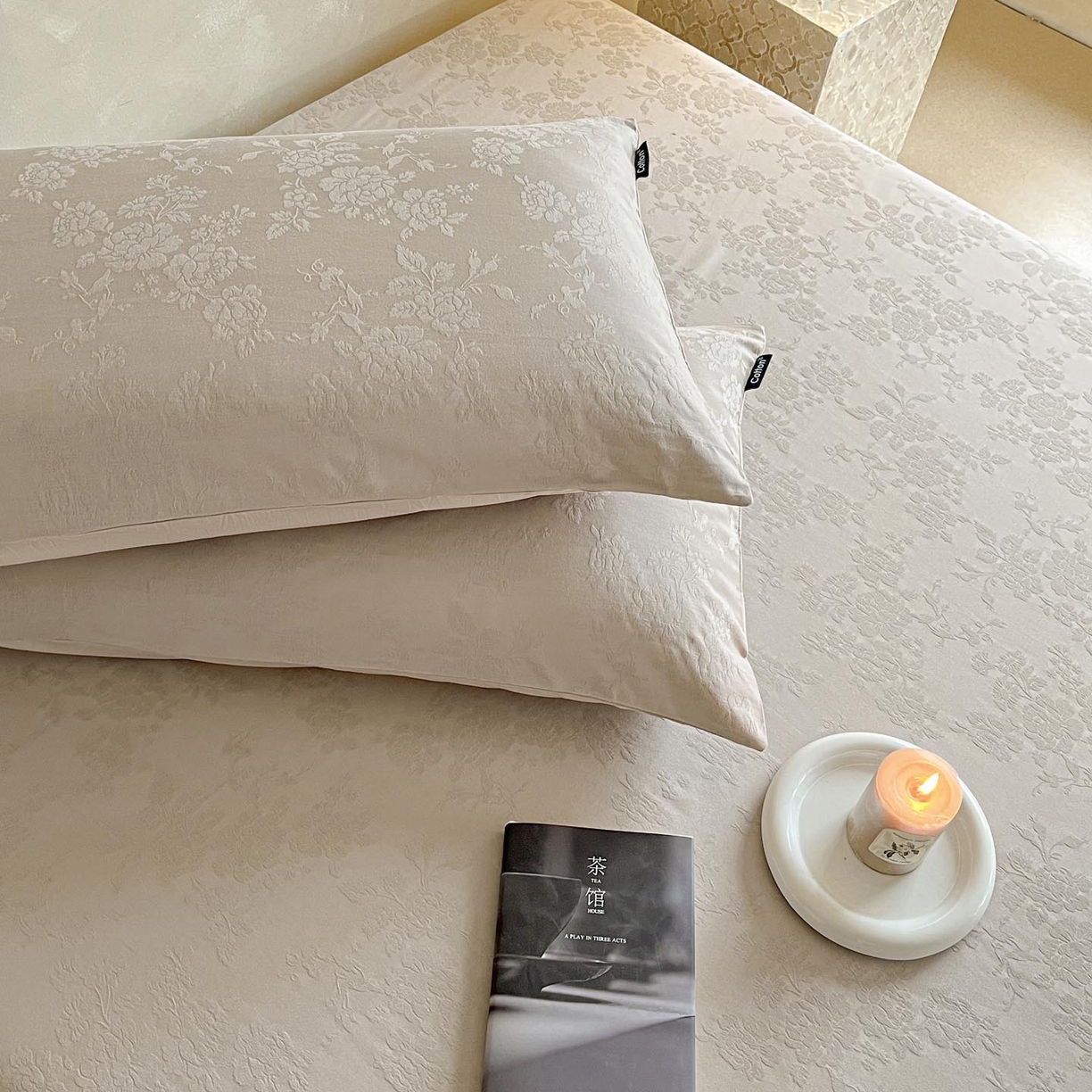 91家纺网 家纺一手货源 找家纺 涵宸家纺 2026新款全棉提花里拉系列单床单 床单-山慕色