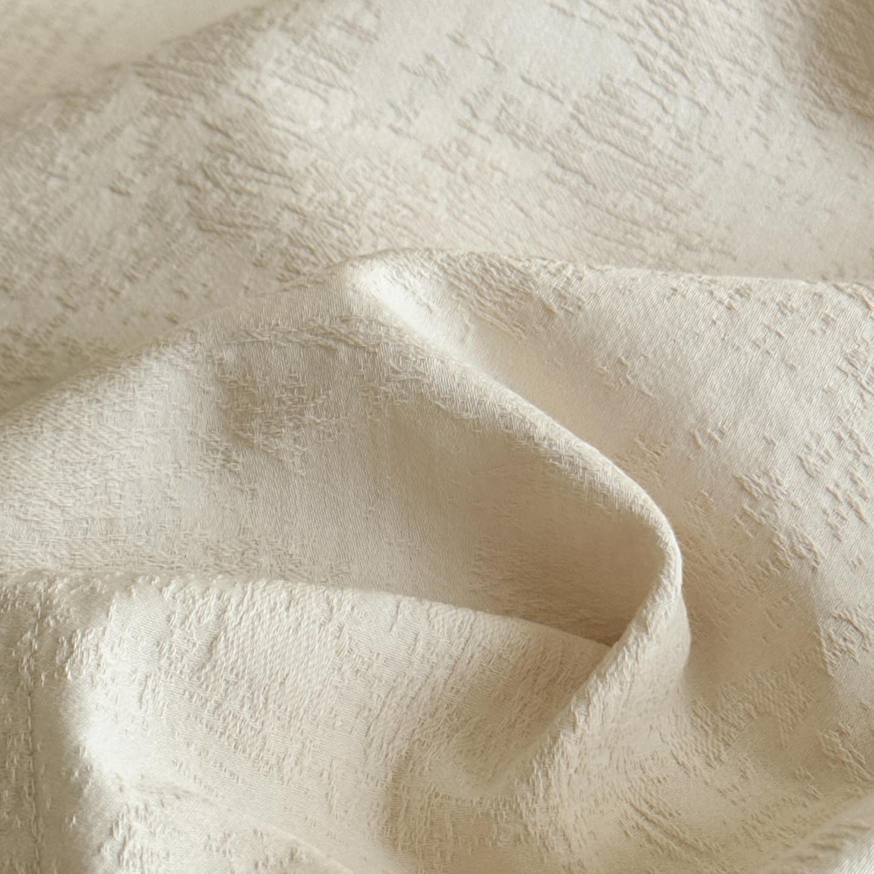 91家纺网 家纺一手货源 找家纺 涵宸家纺 2026新款全棉提花里拉系列单床单 床单-雾絮-奶白