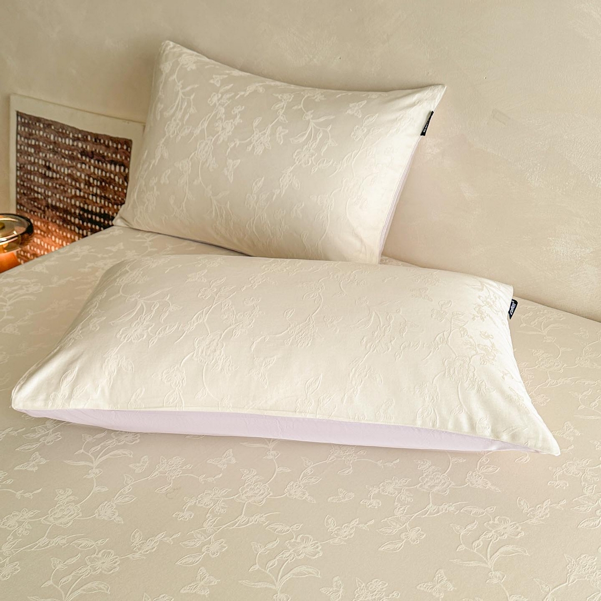 91家纺网 家纺一手货源 找家纺 涵宸家纺 2026新款全棉提花里拉系列单床单 床单-毓影-奶白