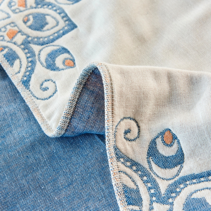 91家纺网 家纺一手货源 找家纺 朴尔家纺-毛巾被 2026新款波西米亚风全棉四层纱布枕巾 波西米亚