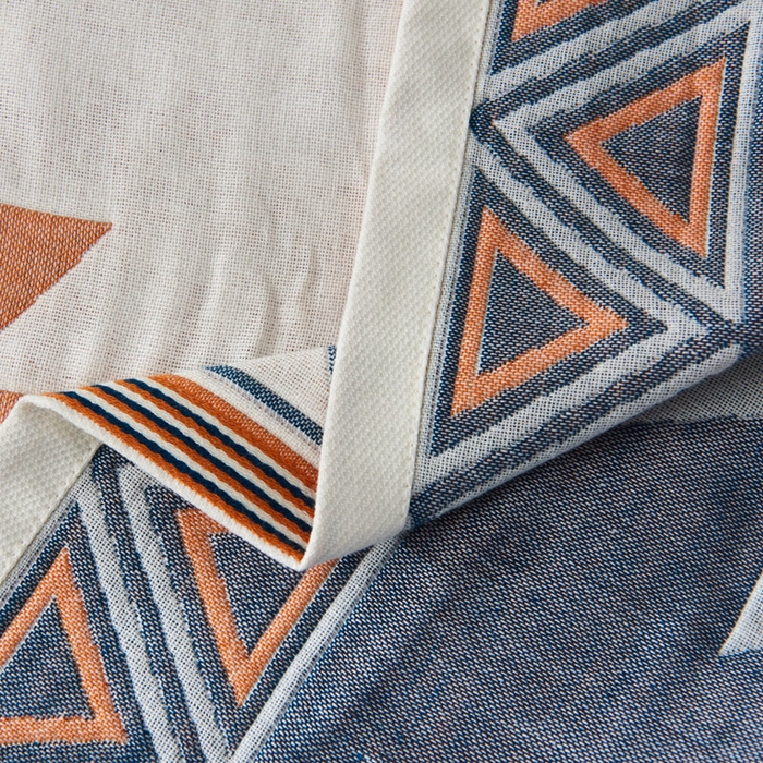 91家纺网 家纺一手货源 找家纺 朴尔家纺-毛巾被 2026新款波西米亚风全棉四层纱布枕巾 捕梦网