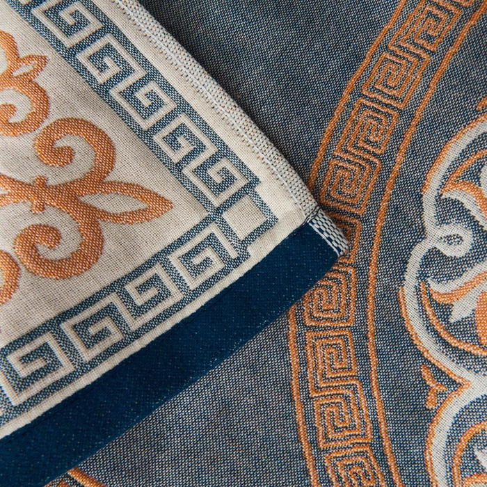 91家纺网 家纺一手货源 找家纺 朴尔家纺-毛巾被 2026新款波西米亚风全棉四层纱布枕巾 燃烧