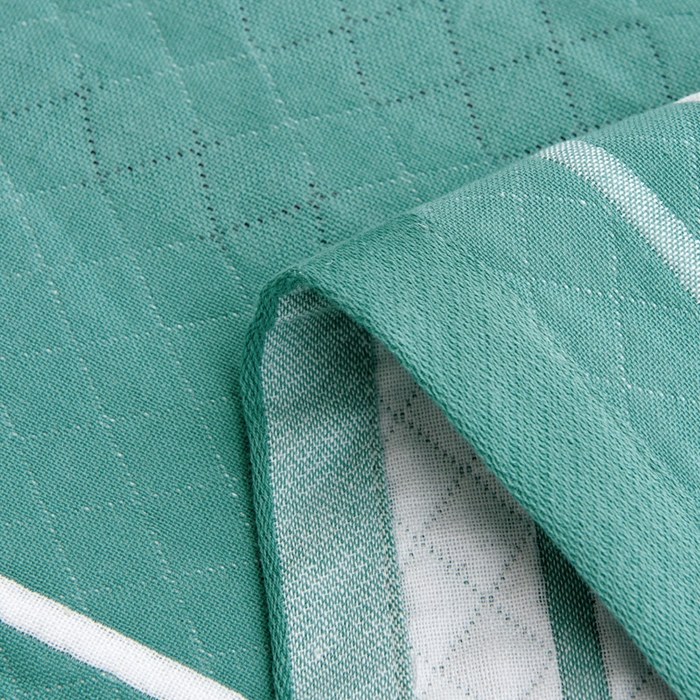 91家纺网 家纺一手货源 找家纺 朴尔家纺-毛巾被 2026新款三层纱布枕巾确认版 小星星-绿