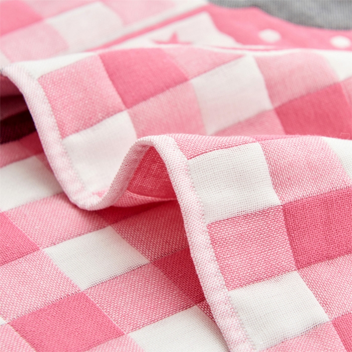 91家纺网 家纺一手货源 找家纺 朴尔家纺-毛巾被 2026新款三层纱布枕巾确认版 云朵-粉