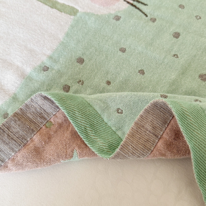 91家纺网 家纺一手货源 找家纺 朴尔家纺-毛巾被 2026新款全棉欣软系列定位四层加厚柔软纱布枕巾 薄荷味