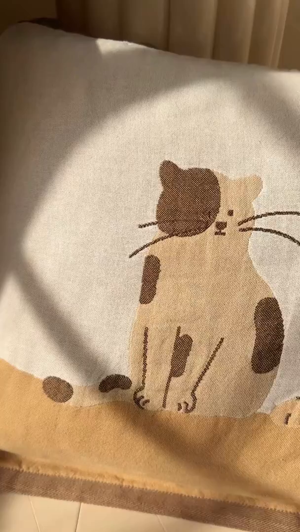 91家纺网 家纺一手货源 找家纺 朴尔家纺-毛巾被 2026新款全棉欣软系列定位四层加厚柔软纱布枕巾 睡窝窝