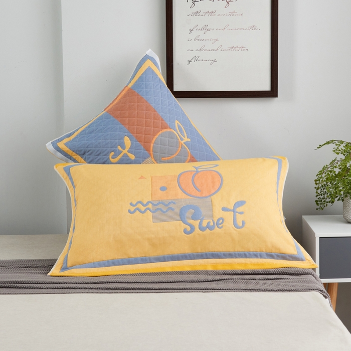 91家纺网 家纺一手货源 找家纺 （总）朴尔家纺-毛巾被 2026新款彩色糖果系列纯棉三层纱布枕巾