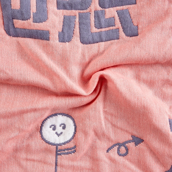 91家纺网 家纺一手货源 找家纺 朴尔家纺-毛巾被 2026新款彩色糖果系列纯棉三层纱布枕巾 不要抱怨橘色