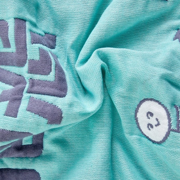 91家纺网 家纺一手货源 找家纺 朴尔家纺-毛巾被 2026新款彩色糖果系列纯棉三层纱布枕巾 不要抱怨绿