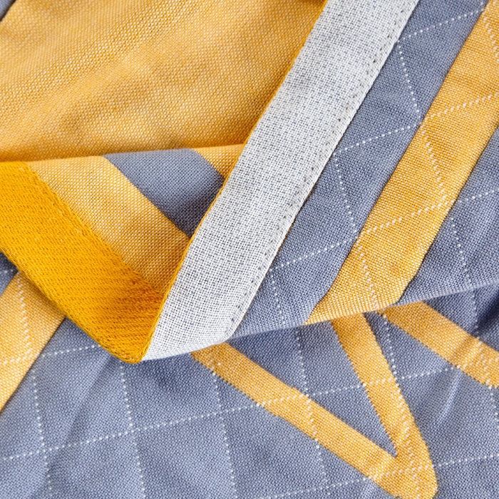 91家纺网 家纺一手货源 找家纺 朴尔家纺-毛巾被 2026新款彩色糖果系列纯棉三层纱布枕巾 调皮狗黄色