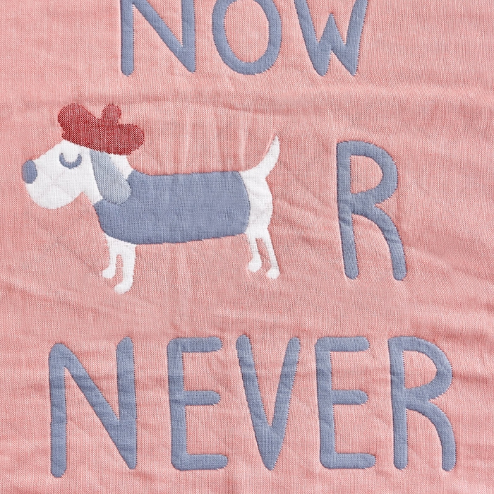 91家纺网 家纺一手货源 找家纺 朴尔家纺-毛巾被 2026新款彩色糖果系列纯棉三层纱布枕巾 调皮狗橘色