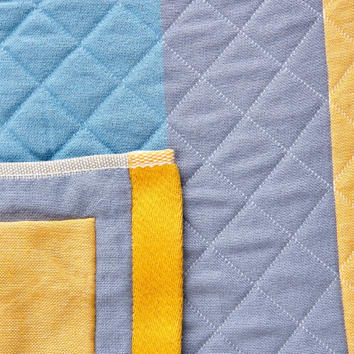 91家纺网 家纺一手货源 找家纺 朴尔家纺-毛巾被 2026新款彩色糖果系列纯棉三层纱布枕巾 开心菠萝黄
