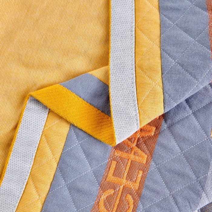 91家纺网 家纺一手货源 找家纺 朴尔家纺-毛巾被 2026新款彩色糖果系列纯棉三层纱布枕巾 清新甘菊黄