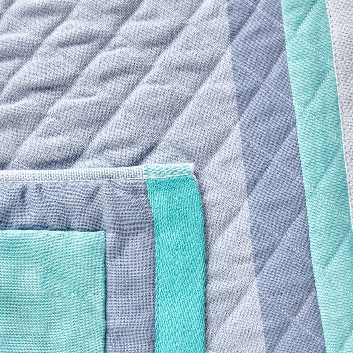 91家纺网 家纺一手货源 找家纺 朴尔家纺-毛巾被 2026新款彩色糖果系列纯棉三层纱布枕巾 清新甘菊绿