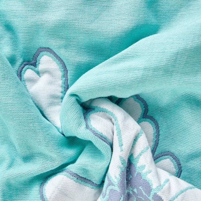 91家纺网 家纺一手货源 找家纺 朴尔家纺-毛巾被 2026新款彩色糖果系列纯棉三层纱布枕巾 清新甘菊绿