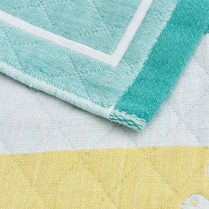 91家纺网 家纺一手货源 找家纺 朴尔家纺-毛巾被 2026新款混纺三层纱布枕巾 圣诞树-绿