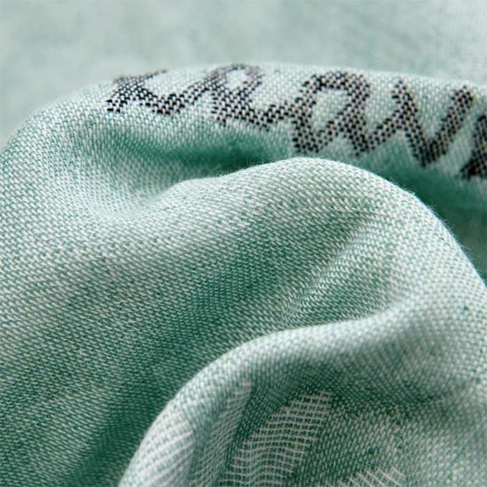 91家纺网 家纺一手货源 找家纺 朴尔家纺-毛巾被 2026新款混纺三层纱布枕巾 幸福芭蕉-绿