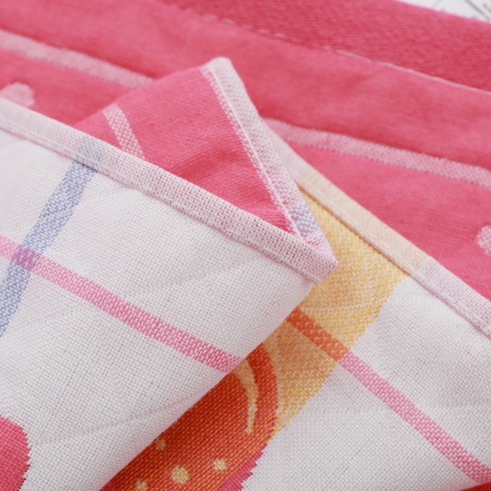 91家纺网 家纺一手货源 找家纺 朴尔家纺-毛巾被 2026新款柔棉花间风系列三层纱布枕巾 清雅粉