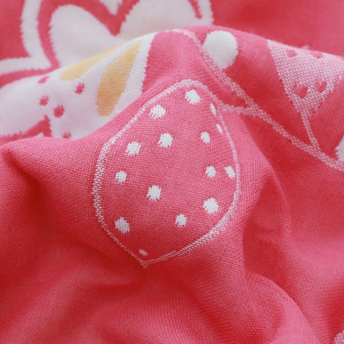 91家纺网 家纺一手货源 找家纺 朴尔家纺-毛巾被 2026新款柔棉花间风系列三层纱布枕巾 清雅粉