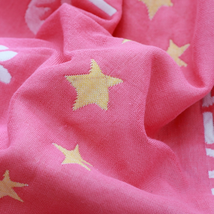 91家纺网 家纺一手货源 找家纺 朴尔家纺-毛巾被 2026新款柔棉花间风系列三层纱布枕巾 甜梦粉