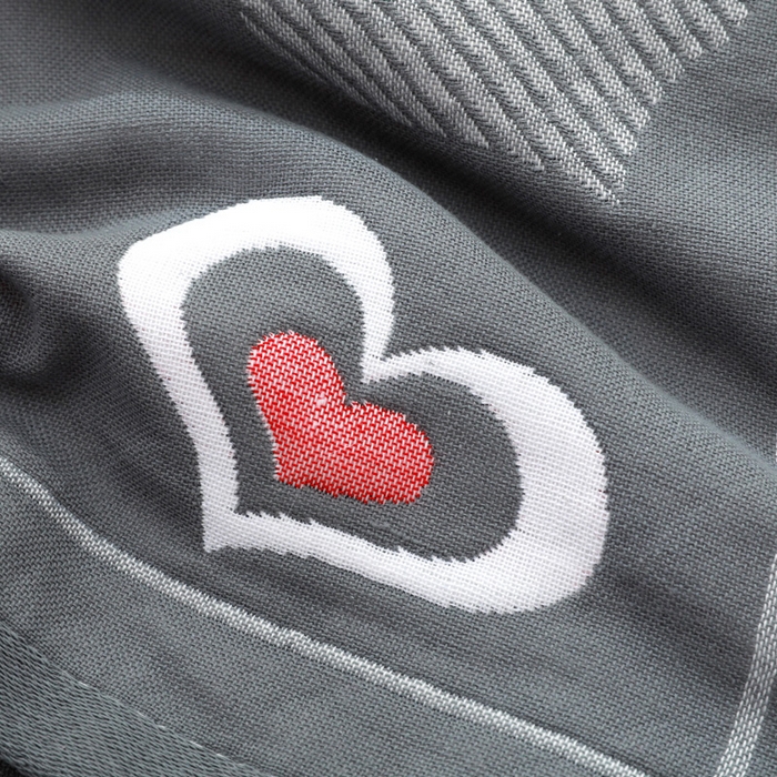 91家纺网 家纺一手货源 找家纺 朴尔家纺-毛巾被 2026新款柔棉花间风系列三层纱布枕巾 心连心灰