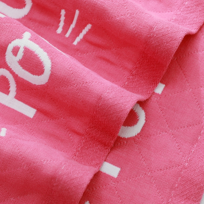 91家纺网 家纺一手货源 找家纺 朴尔家纺-毛巾被 2026新款柔棉花间风系列三层纱布枕巾 棒棒糖粉