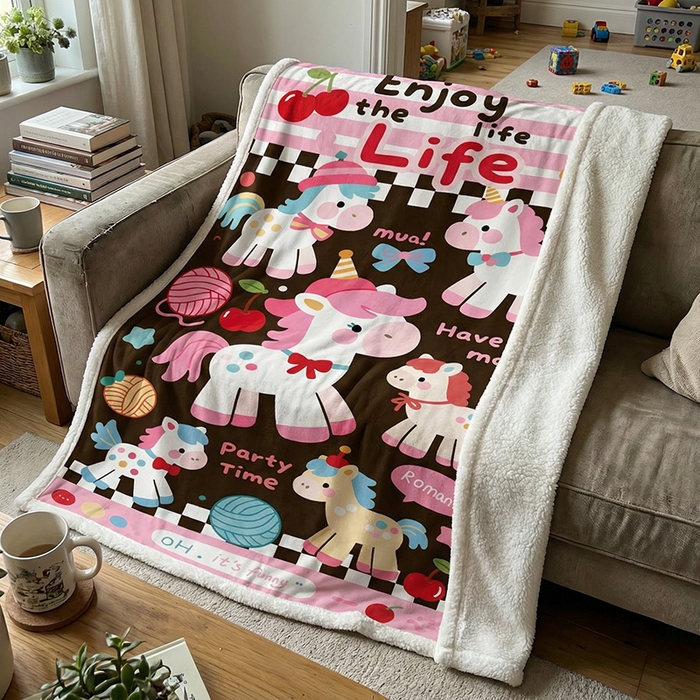 91家纺网 家纺一手货源 找家纺 （总）纯色雨 2026爆款开心马高克重毛毯法兰绒羊羔绒毛毯盖毯【来图定制】