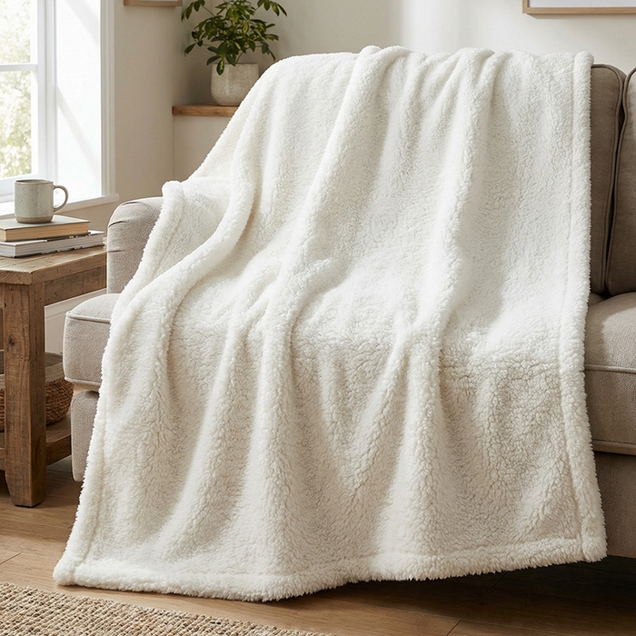 91家纺网 家纺一手货源 找家纺 （总）纯色雨 2026爆款开心马高克重毛毯法兰绒羊羔绒毛毯盖毯【来图定制】