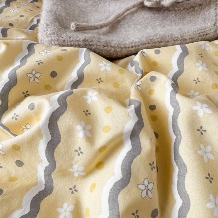 91家纺网 家纺一手货源 找家纺 富米莱（原臻工厂） 2026新款A类仿棉古法水洗棉法式全棉花边四件套海盐奶酪