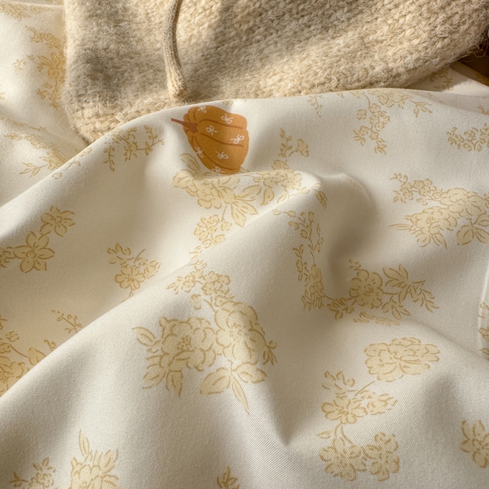 91家纺网 家纺一手货源 找家纺 富米莱（原臻工厂） 2026新款A类仿棉古法水洗棉法式全棉花边四件套南瓜童话