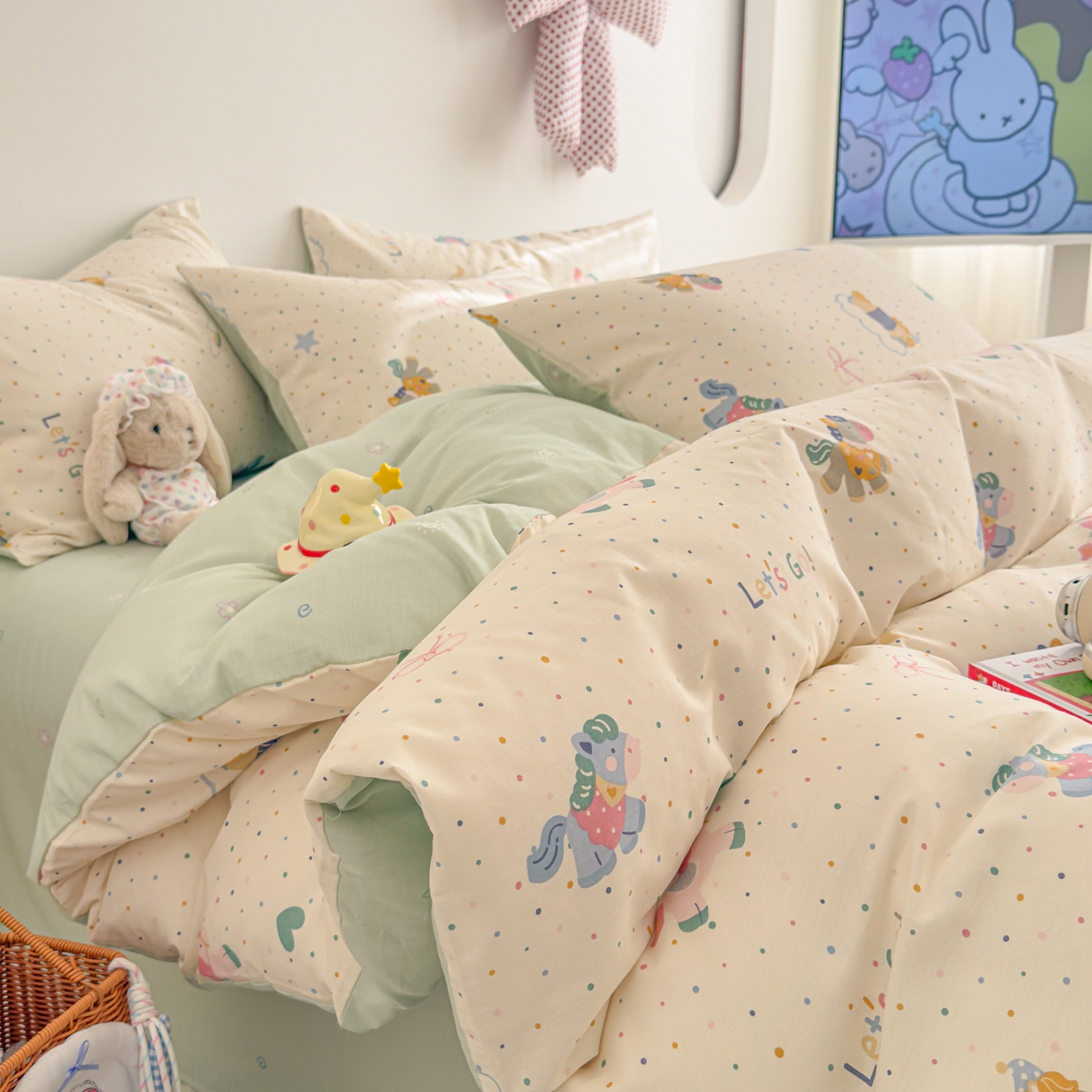 （总）沐辰 2026新款13070全棉纯棉印花四件套-萌趣