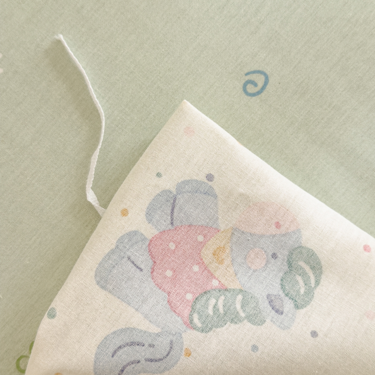 91家纺网 家纺一手货源 找家纺 （总）沐辰 2026新款13070全棉纯棉印花四件套-萌趣