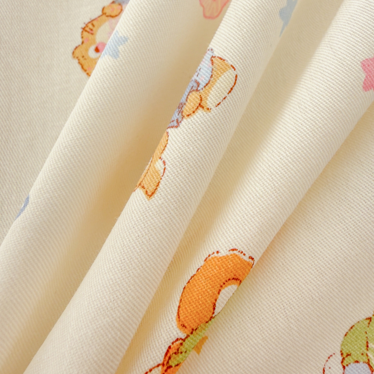 91家纺网 家纺一手货源 找家纺 沐辰 2026新款13070全棉纯棉印花四件套-萌趣 动物城