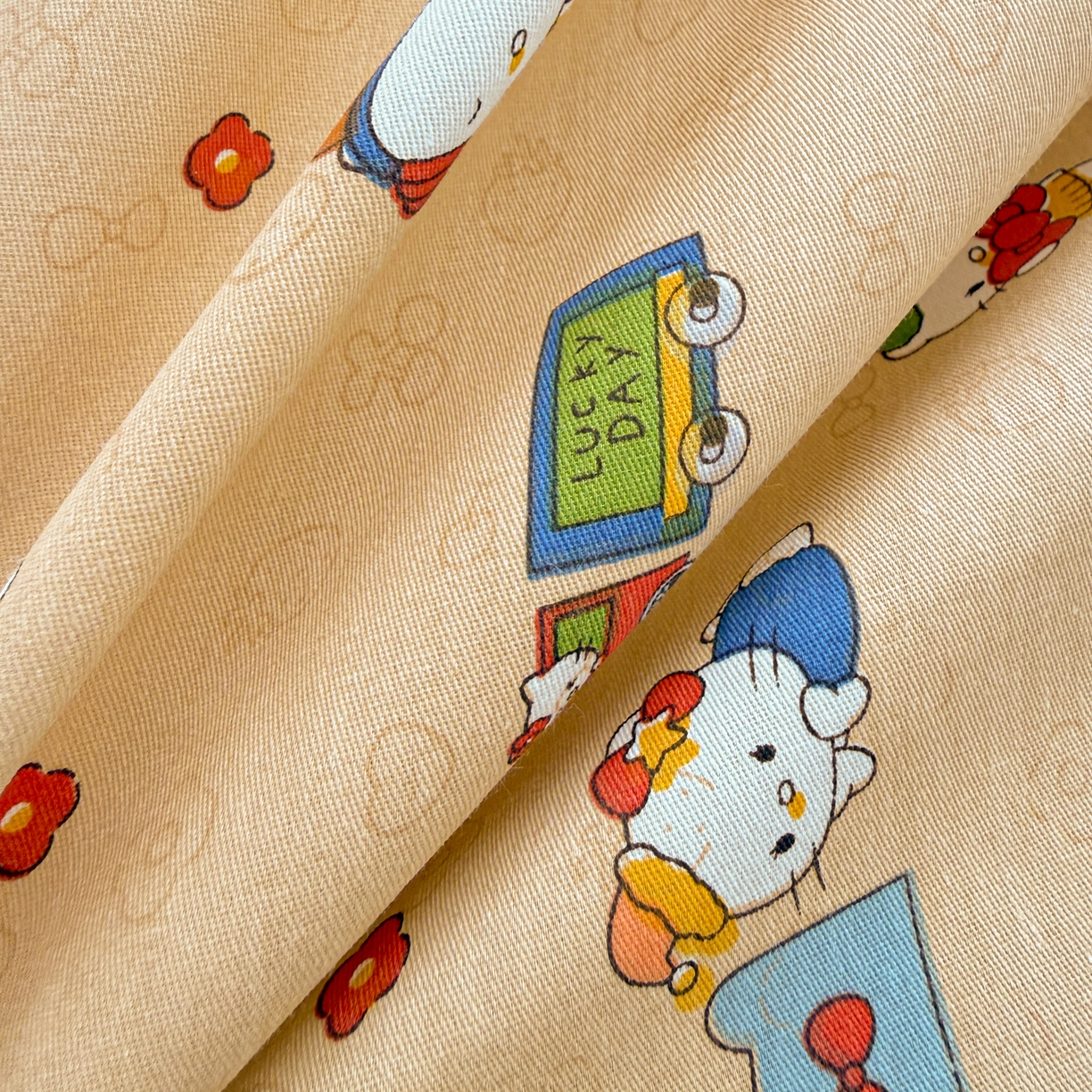 91家纺网 家纺一手货源 找家纺 沐辰 2026新款13070全棉纯棉印花四件套-萌趣 假日猫咪