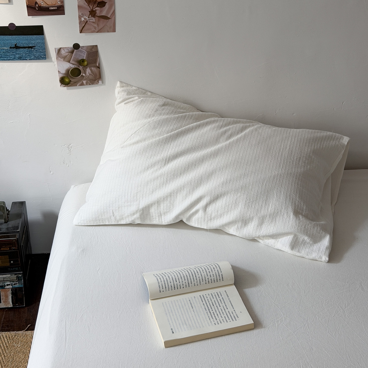 91家纺网 家纺一手货源 找家纺 （总）艾沁家纺 2026新款不染的原棉全棉色织提花单品枕套