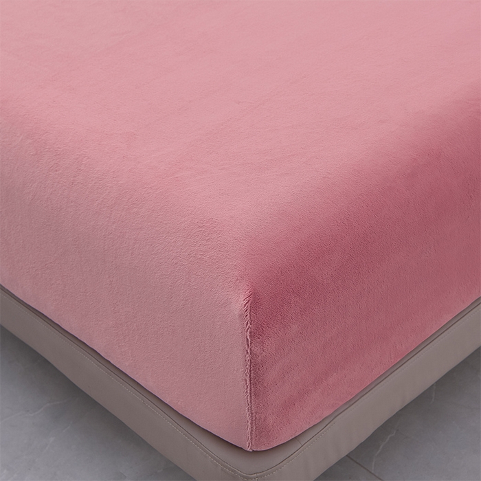 91家纺网 家纺一手货源 找家纺 优家居工厂店 2026新款纯色韩版牛奶绒花边床裙床笠四件套单件被套直播爆款 盛世-豆沙