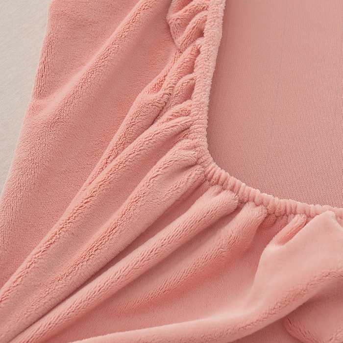 91家纺网 家纺一手货源 找家纺 优家居工厂店 2026新款纯色韩版牛奶绒花边床裙床笠四件套单件被套直播爆款 盛世-粉玉