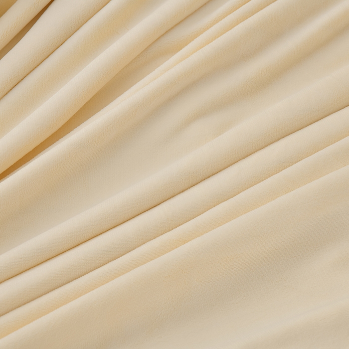 91家纺网 家纺一手货源 找家纺 优家居工厂店 2026新款纯色韩版牛奶绒花边床裙床笠四件套单件被套直播爆款 盛世-米白