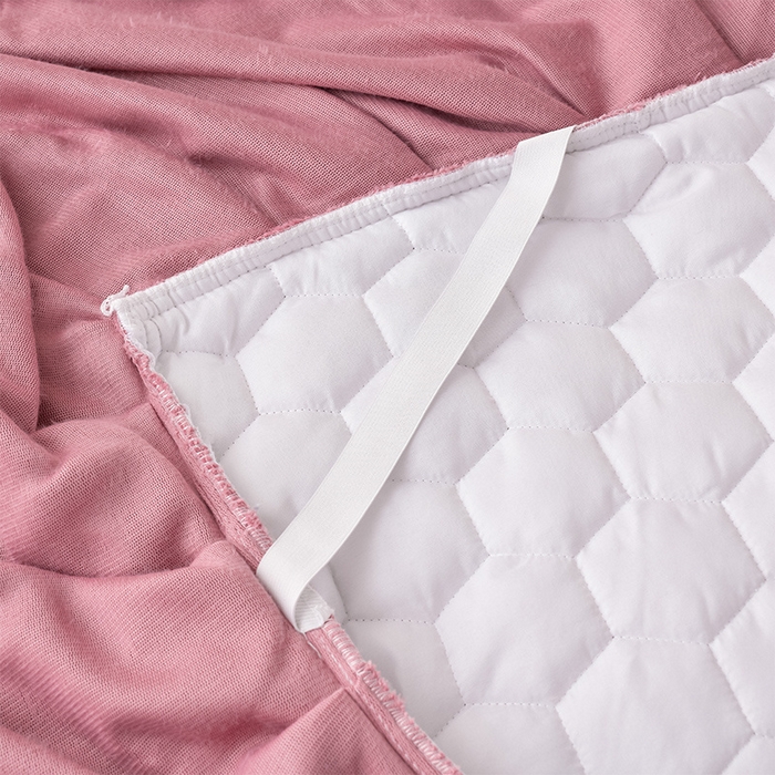 91家纺网 家纺一手货源 找家纺 优家居工厂店 2026新款纯色韩版花边牛奶绒夹棉床裙床罩加厚外贸直播 盛世-豆沙