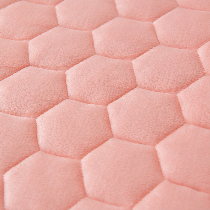 91家纺网 家纺一手货源 找家纺 优家居工厂店 2026新款纯色韩版花边牛奶绒夹棉床裙床罩加厚外贸直播 盛世-粉玉