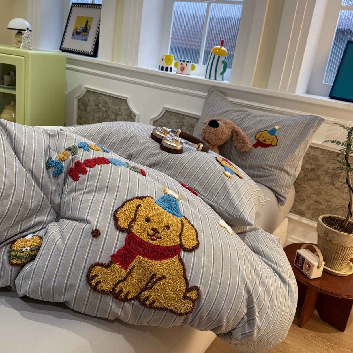 91家纺网 家纺一手货源 找家纺 （总）珺柔家纺 2026新款全棉纯棉水洗棉毛巾绣四件套